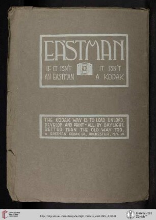 Eastman Kodak Co. [Kodak Camera, back cover verso]