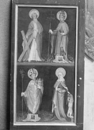 Flügelaltar der Heiligen Sippe — Die Heiligen Andreas, Urban, Heribert von Deutz und Elisabeth von Thüringen