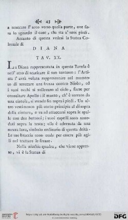 Diana Tav. XX