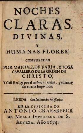 Noches claras, divinas y humanads flores