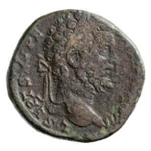 Münze, Sesterz, 195 - 196 n. Chr.