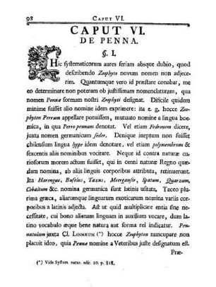Caput VI. De Penna