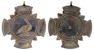 Quisdorf (Ostholstein): Gehenkelte Schützenmedaille