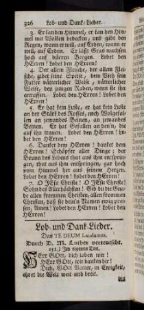 326-342, Lob- und Dank- Lieder