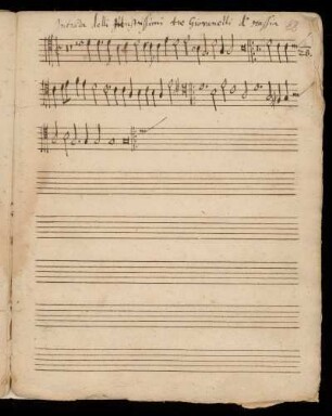 Intrada delli Illustrissimi tre Giovanni d'Hassia