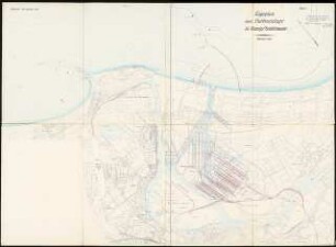 Hafenanlage, Danzig-Neufahrwasser Schinkelwettbewerb 1914: Lageplan 1:5000