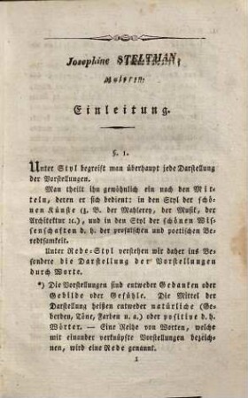 Lehrbuch des deutschen Styles : nach einem neuen und einfachen Systeme entworfen ; zum Gebrauche in Gymnasien, 1