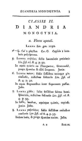 Classis II. Diandria