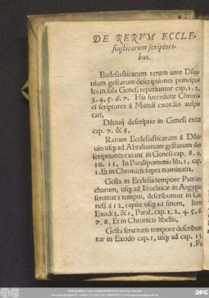 De Rerum Ecclesiasticarum scriptoribus.