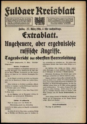 Ausgabe vom Montag, den 27. März 1916.