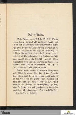 Ich erscheine