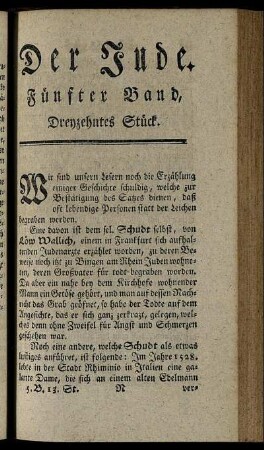 Dreyzehntes Stück.