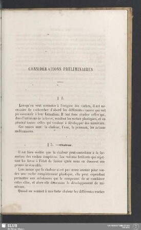 Considérations préliminaires