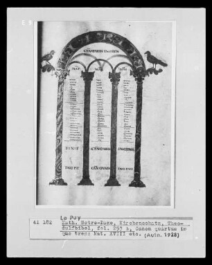 Theodulfbibel, fol. 253a, Canon quartus in quo tres: Mat. XVIII.