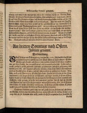 519-524, Vorbereitung, Evangelium, Eingang