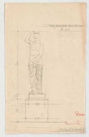Thiersch, Friedrich von; Wiesbaden; Kurhaus - Venus - Figur im Konzertsaal (Ansicht)