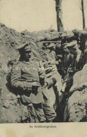 Soldaten im Schützengraben