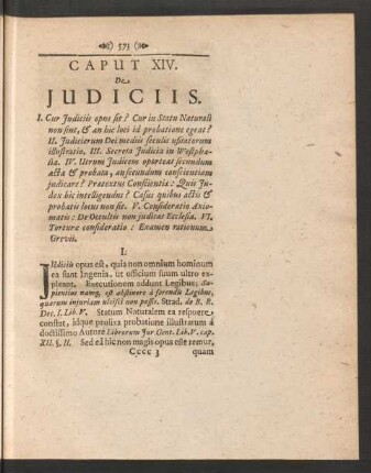 Caput XIV. De Iudiciis.