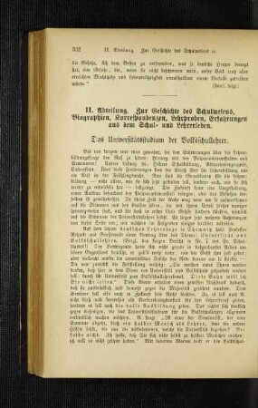 ¬Das¬ Universitätsstudium der Volksschullehrer