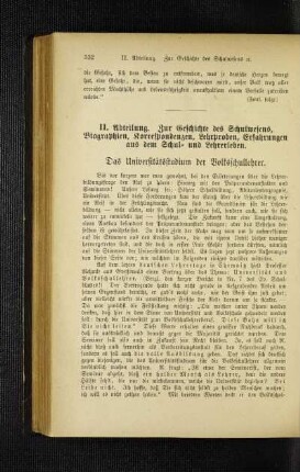 ¬Das¬ Universitätsstudium der Volksschullehrer