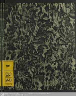 1857: Königl. Sächs. allergn. concessionirter Dresdner historischer Stadt- und Land-Kalender