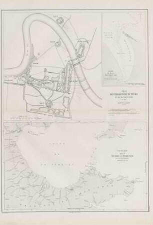 Plan de l'embouchure de Pei-Ho. Itinéraire suivi de Ta-Kou à Tche-Fou