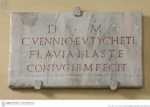 Tafel mit Grabinschrift