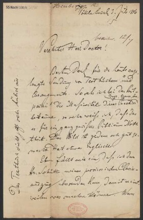 Brief an B. Schott's Söhne : 03.07.1886