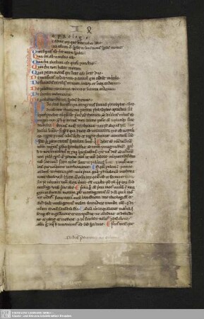 Fol. 1 ff. Ptolemaei libri IV mathematicae : e translatione Wintomiensis Ebdelmessiae