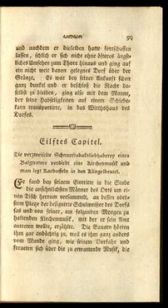 Eilftes Capitel. - Zwanzigstes Capitel.