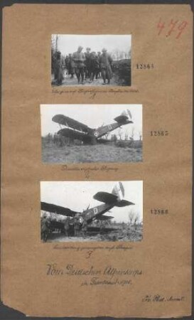 Gelandetes englisches Flugzeug