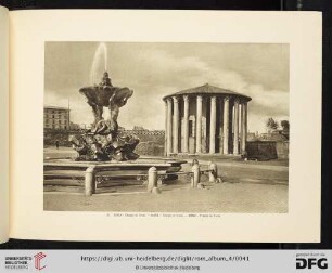 19. ROMA. Tempio di Vesta / ROME. Temple of Vesta / ROME Temple de Vesta