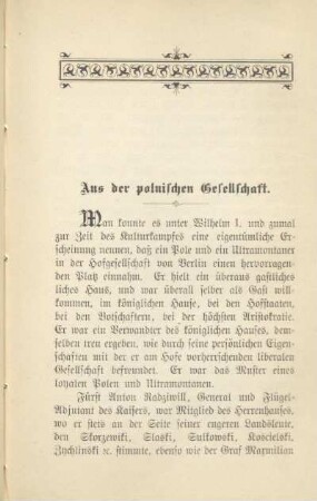 Aus der polnischen Gesellschaft