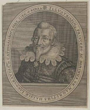Bildnis des Mauritius Hassiae Landgravius