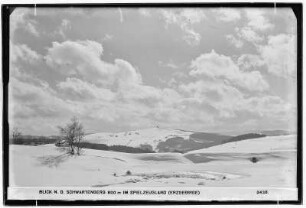Blick nach dem Schwartenberg (800 Meter) im Spielzeugland