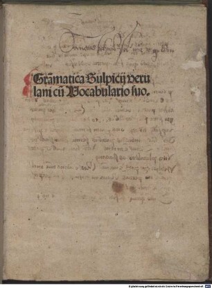 Grammatica nova : mit Vorrede von Johannes Cassis und mit Brief von Matthaeus Moretus an Cassis