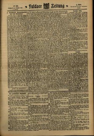 Vierte Ausgabe vom Samstag, den 17. Dezember 1910.
