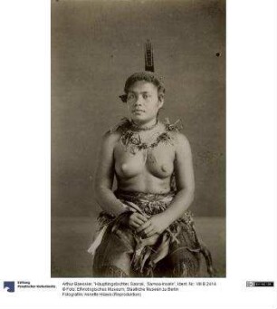 "Häuptlingstochter, Saoraii, Samoa-Inseln"