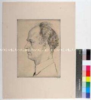 Porträt des Komponisten und Dirigenten Wilhelm Furtwängler