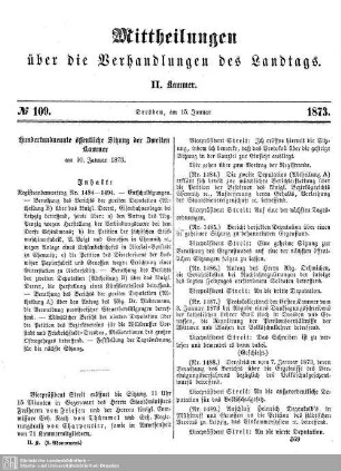 109. Sitzung