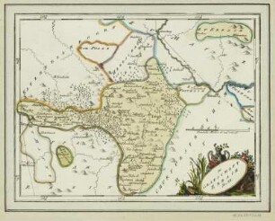 Karte der Grafschaft Erbach im Odenwald, Franken, 1:200 000, Kupferstich, ca. 1795