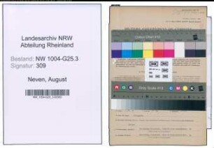 Entnazifizierung August Neven , geb. 19.05.1892 (Dachdecker)