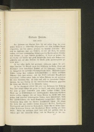 Siebente Periode. Seit 1832.