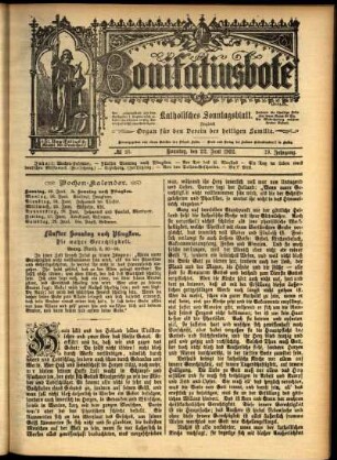 Erste Ausgabe vom Sonntag, den 22. Juni 1902.