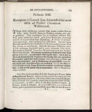 Probatio XIII.