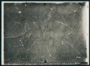 Foto des Geländes um Wulvergem südlich von Ypern (Luftbild)