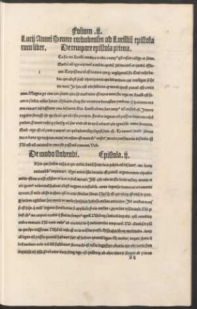 Lucii Annei Senece cordubensis ad Lucillium epistolarum liber.