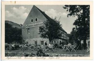 Meißen. Weinstube Kapitelberg Garten