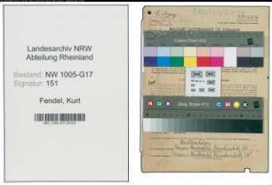 Entnazifizierung Kurt Fendel , geb. 15.05.1898 (Druckereibesitzer)