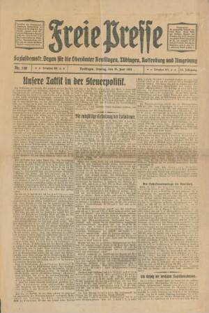 Freie Presse 1921 (Nr. 146)